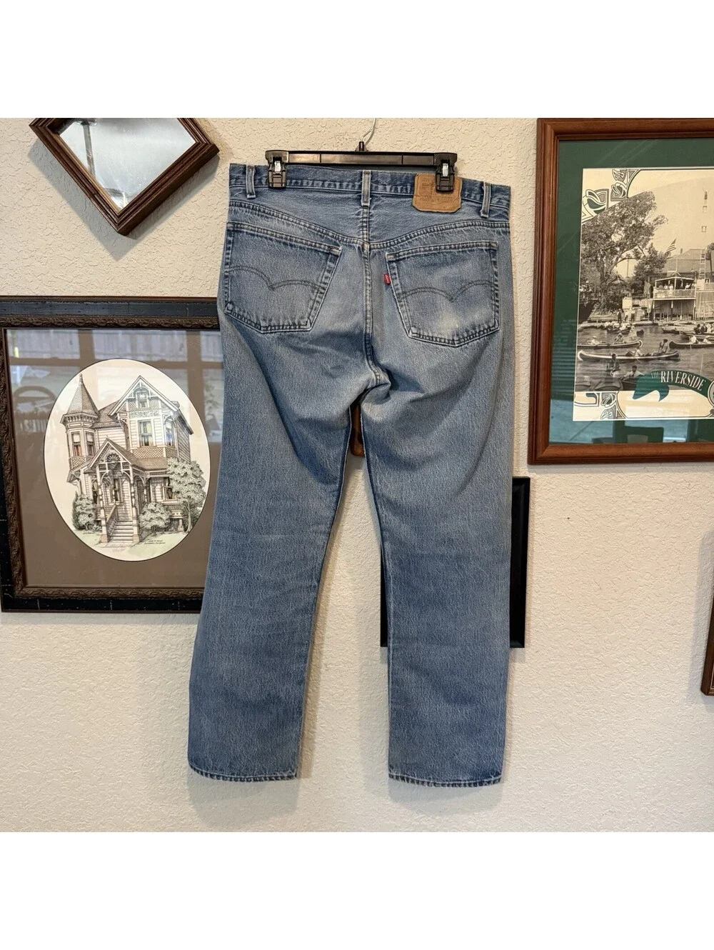 Vintage 80s RARE Levi’s 501 STF Men’s 36x32 Blue Denim Jeans Made in USA 1985